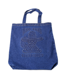 Wall Drug Cowboy Blue Denim Tote Bag - Wall Drug Store