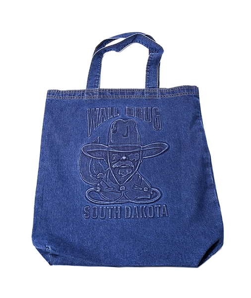 Wall Drug Cowboy Blue Denim Tote Bag - Wall Drug Store