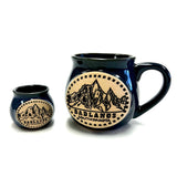 Badlands South Dakota Blue Pottery Mug - Wall Drug Store