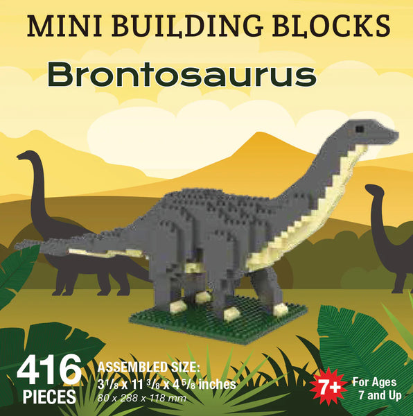 Brontosaurus Mini Building Blocks - Wall Drug Store
