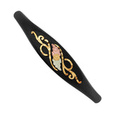 Black Hills Gold Black Alloy Cuff with 12K Rose & Green Gold Leaves & 10K Gold Grapes - Wall Drug Store