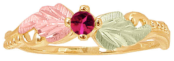 Black Hills Gold Ruby Ring - Wall Drug Store