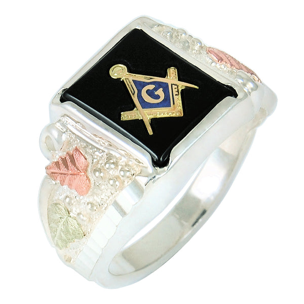 Black Hills Gold Sterling Silver Masonic Ring - Wall Drug Store