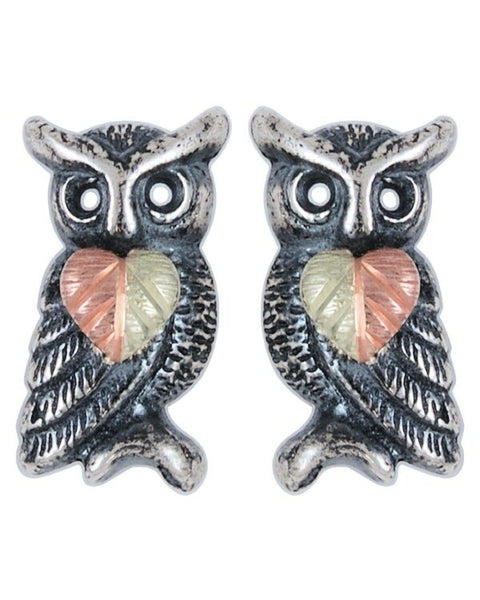 Black Hills Gold Owl Earrings - Wall Drug Store