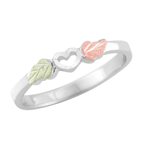 Landstrom's Black Hills Gold Sterling Silver Heart Ring - Wall Drug Store