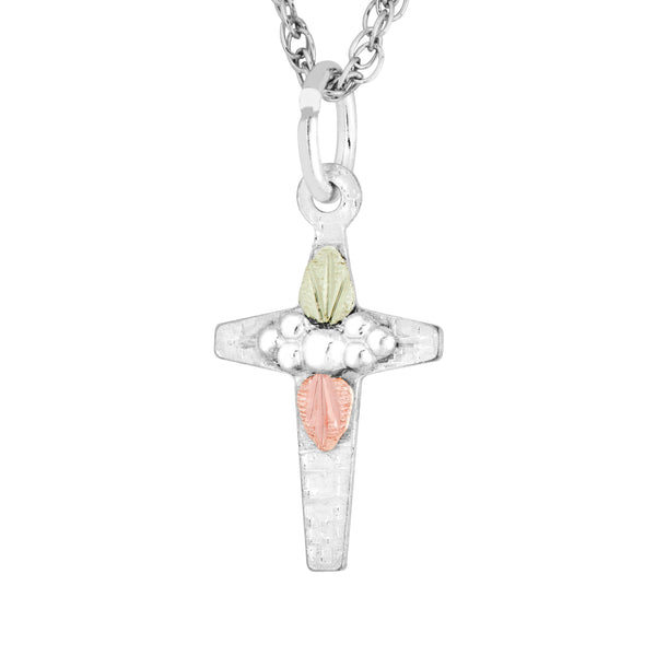 Landstrom's Black Hills Gold & Silver Petite Cross Pendant - Wall Drug Store