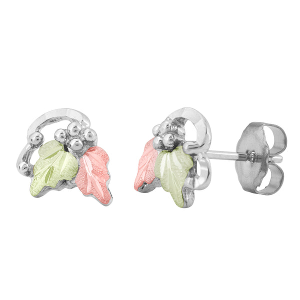 Landstrom's Black Hills Gold & Silver Post Earrings - Wall Drug Store