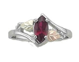 Landstrom's Black Hills Gold Sterling Silver Ruby Ring - Wall Drug Store