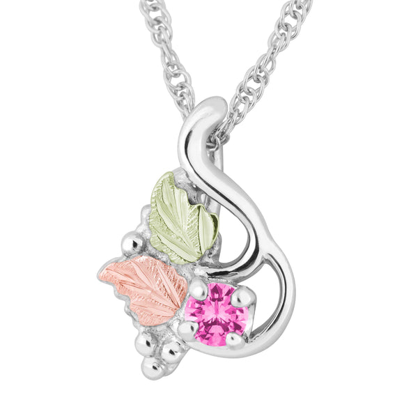 Landstrom's Black Hills Gold & Silver October Birthstone Pendant - Wall Drug Store