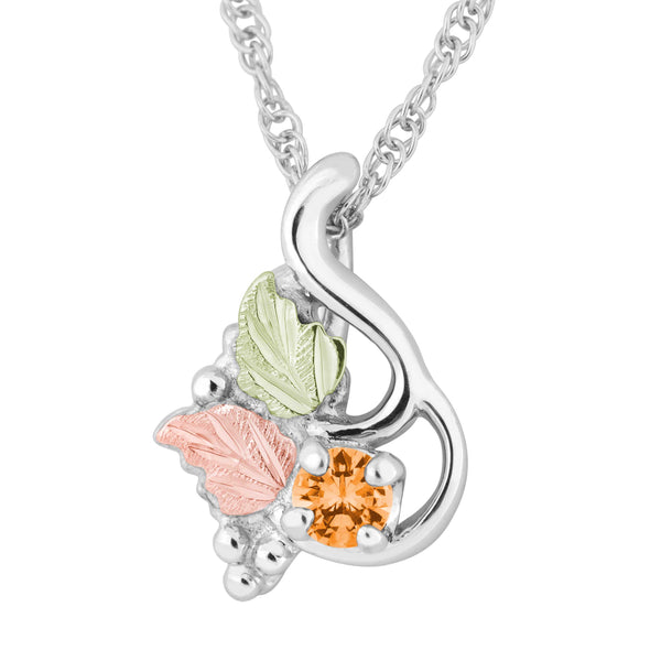 Landstrom's Black Hills Gold & Silver November Birthstone Pendant - Wall Drug Store