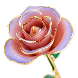 Blushed Lilac 24K Gold Dipped Rose - Wall Drug Store