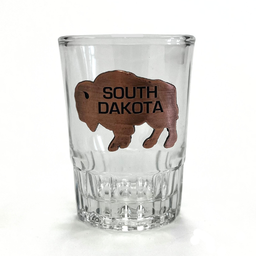 South Dakota Copper Buffalo Shot Glass - Wall Drug Store