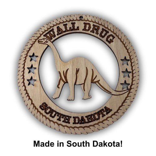Dinosaur Balsa Wood Laser Cut Ornament - Wall Drug Store