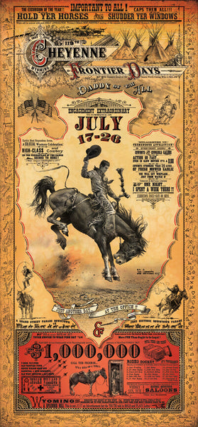Cheyenne Frontier Days Rodeo Poster - Wall Drug Store
