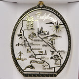 All 50 State Collectible Brass Ornaments - Wall Drug Store