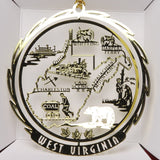 All 50 State Collectible Brass Ornaments - Wall Drug Store