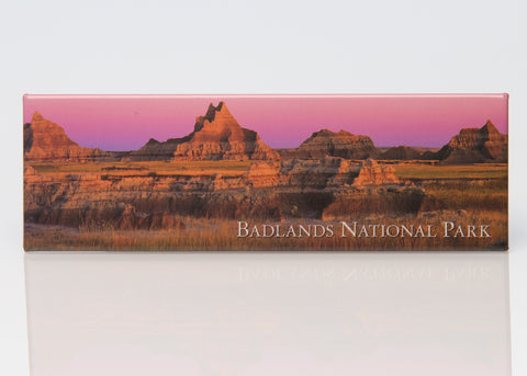Pink Badlands Panoramic Magnet - Wall Drug Store