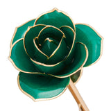Daring Turquoise 24K Gold Dipped Rose - Wall Drug Store