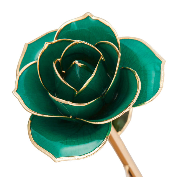 Daring Turquoise 24K Gold Dipped Rose - Wall Drug Store