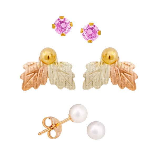 Black Hills Gold Birthstone Earring Set - October - Wall Drug Store