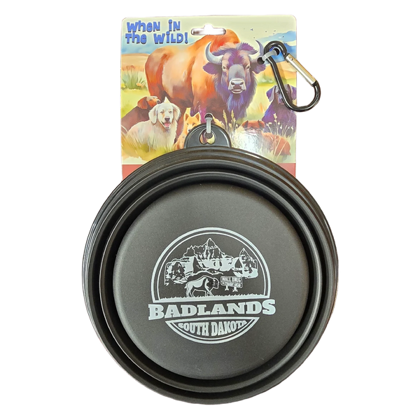 Badlands Collapsible Pet Bowl - Black - Wall Drug Store