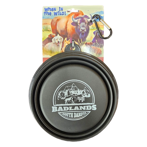 Badlands Collapsible Pet Bowl - Black - Wall Drug Store