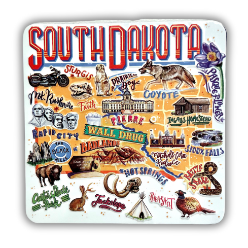 South Dakota State Highlights Magnet - Wall Drug Store