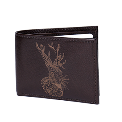 Leather Bifold Wallet - Jackalope - Wall Drug Store