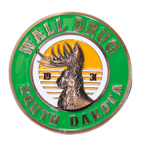 Wall Drug Jackalope Embossed Token Magnet - Wall Drug Store