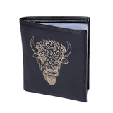 Leather Deluxe Hipster Bifold Wallet - Buffalo - Wall Drug Store