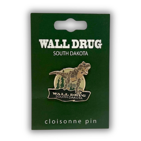 Wall Drug T-Rex Cloisonne Pin - Wall Drug Store