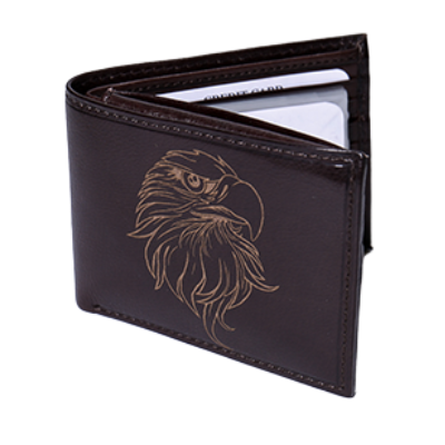 Leather Bifold Wallet - Eagle - Wall Drug Store