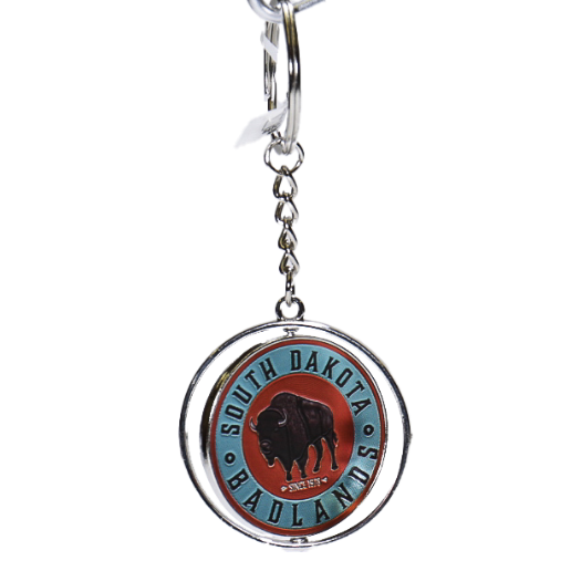 South Dakota Badlands Spinning Key Ring - Wall Drug Store