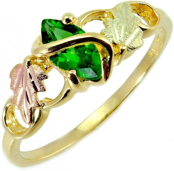Black Hills Gold Ladies' Emerald Band