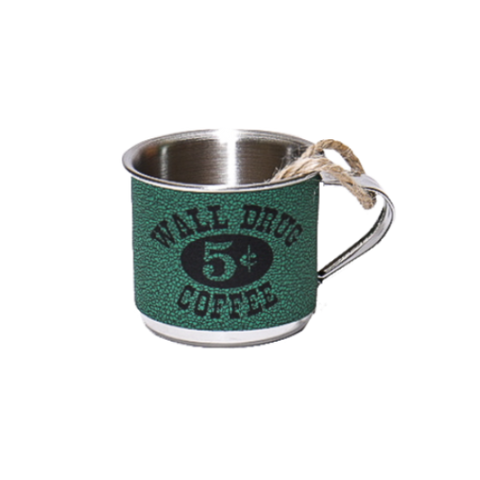 Wall Drug 5 Cent Coffee Cup Ornament - Green - Wall Drug Store