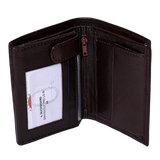 Leather Deluxe Bifold Wallet - Eagle In Brown - Wall Drug Store