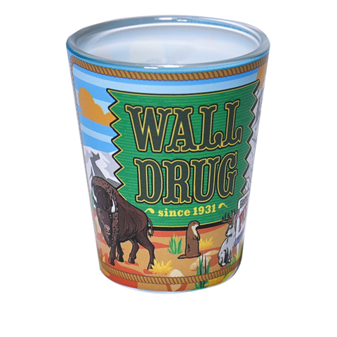Wall Drug Icons Shot Glass - Wall Drug Store