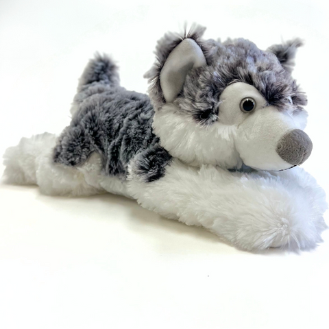 Laying Plush Wolf - Wall Drug Store
