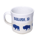White and Blue Buffalo Mug - Wall Drug Store