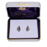 Landstrom's Black Hills Gold & Silver Birthstone Post Earrings - December - Wall Drug Store