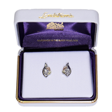 Landstrom's Black Hills Gold & Silver Birthstone Post Earrings - April - Wall Drug Store