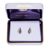 Landstrom's Black Hills Gold & Silver Birthstone Post Earrings - January - Wall Drug Store