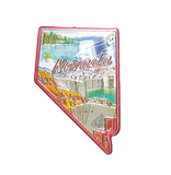 50 States Outline Foil Magnets - Wall Drug Store