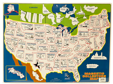 Magnetic Collectors Map - Wall Drug Store
