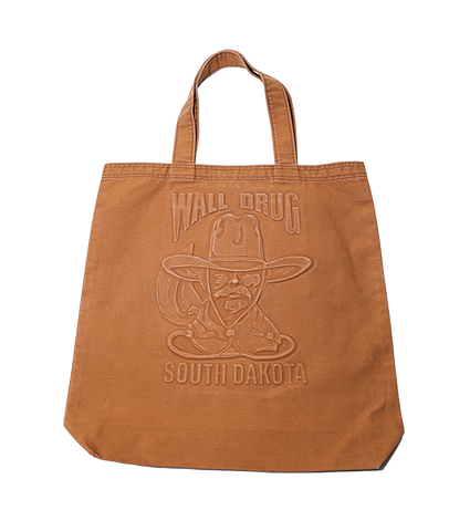 Wall Drug Cowboy Camel Canvas Tote Bag - Wall Drug Store