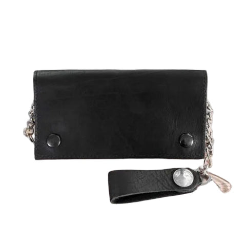 Leather Chain Wallet - Black - Wall Drug Store