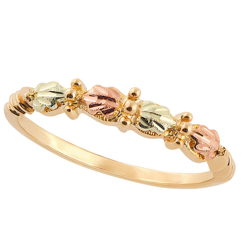 Black Hills Gold Ladies' 10k Yellow Gold Band