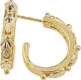 Black Hills Gold Half Hoop Earrings - Wall Drug Store