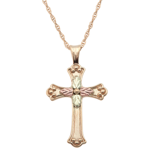 Black Hills Gold 10K Yellow Gold Cross Pendant - Wall Drug Store