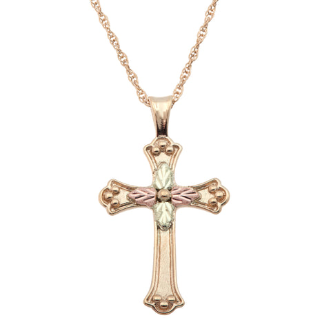 Black Hills Gold 10K Yellow Gold Cross Pendant - Wall Drug Store